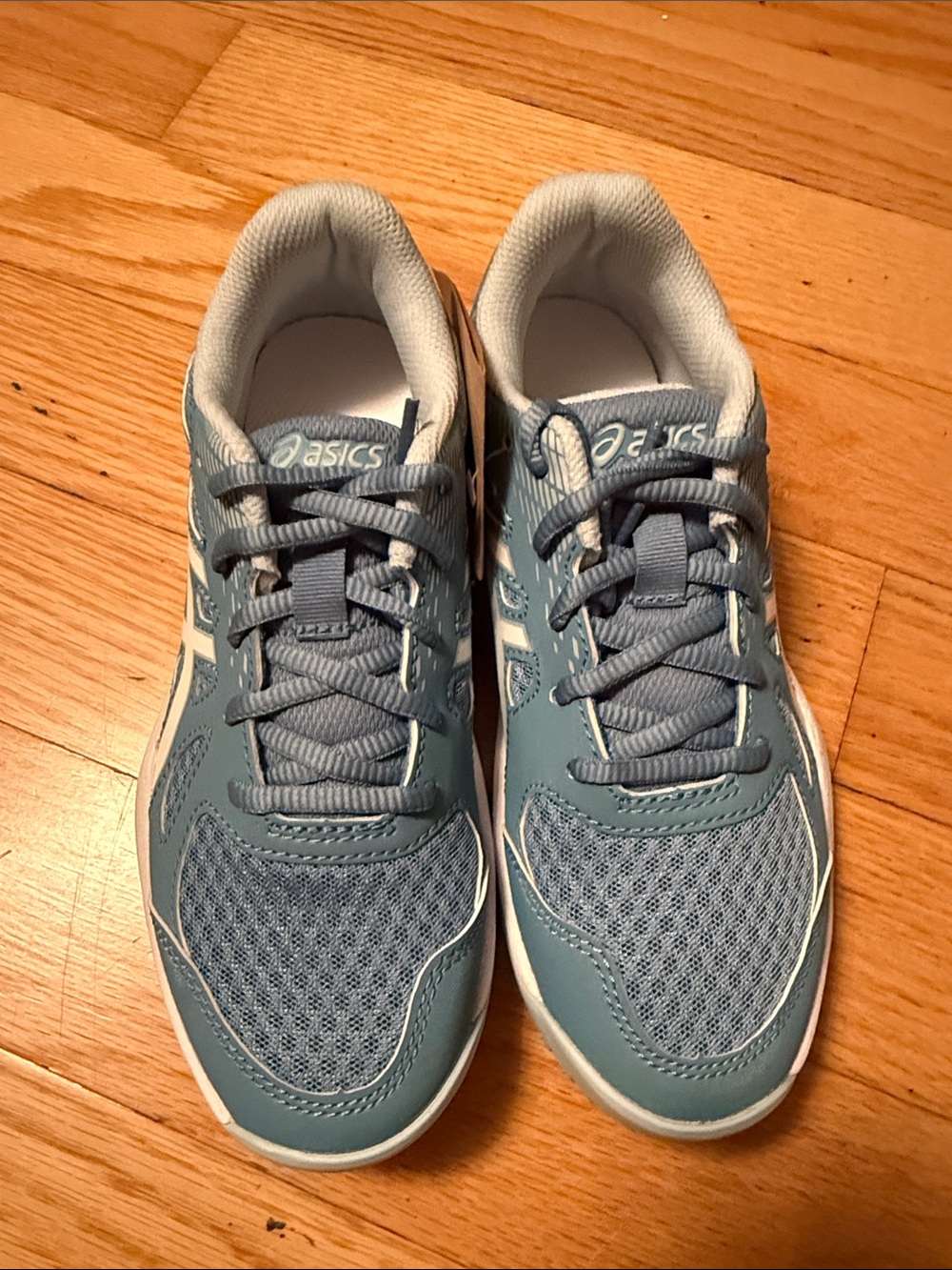 Asics Youth Dusty Blue Lace-Up Running Shoes
